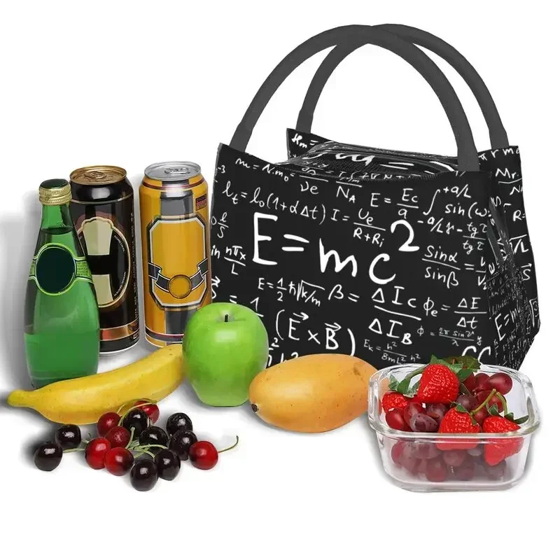 Equations Insulated Lunch Bags for Women Resuable Geek Science Math Cooler Thermal Lunch Tote Office Picnic Travel