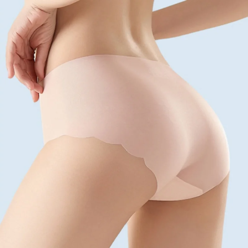 7Pcs/Set Ultra-Thin Panties Women's Sexy Lingerie Quick Drying Briefs Low Rise Underwear Summer Invisible Ice Silk Panties image 3
