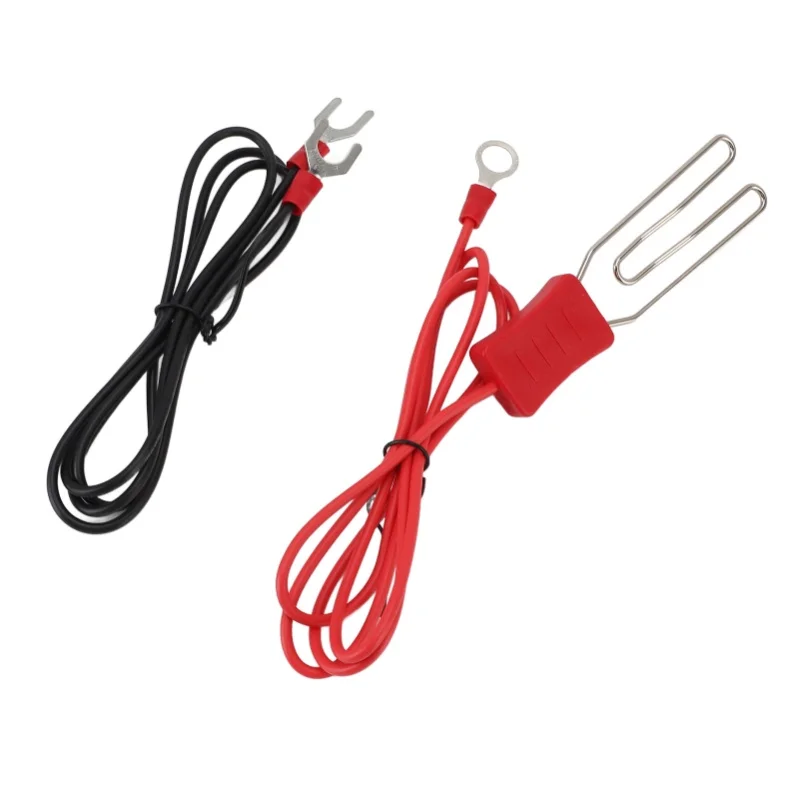 2 Set Electric Tape Connectors Livestock Ranch Fence Stainless Steel Hook Connector M8 Terminal Accessory Kit