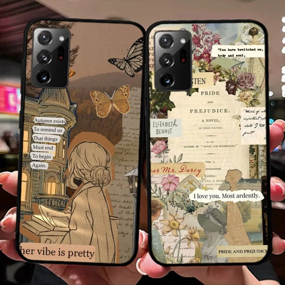 Pride And Prejudice Jane Austen Phone Case For Samsung Note 8 9 10 20 pro plus lite M 10 11 20 30 21 31 51 A 21 22 42 02 03