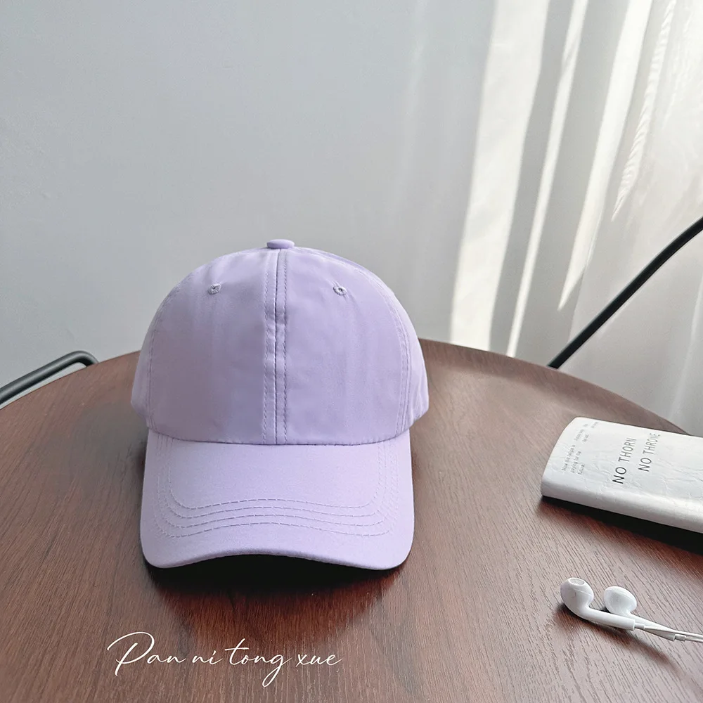

Smooth, Quick-Dry, High-Quality Solid Color Soft Crown Korean Baseball Cap, Unisex Outdoor