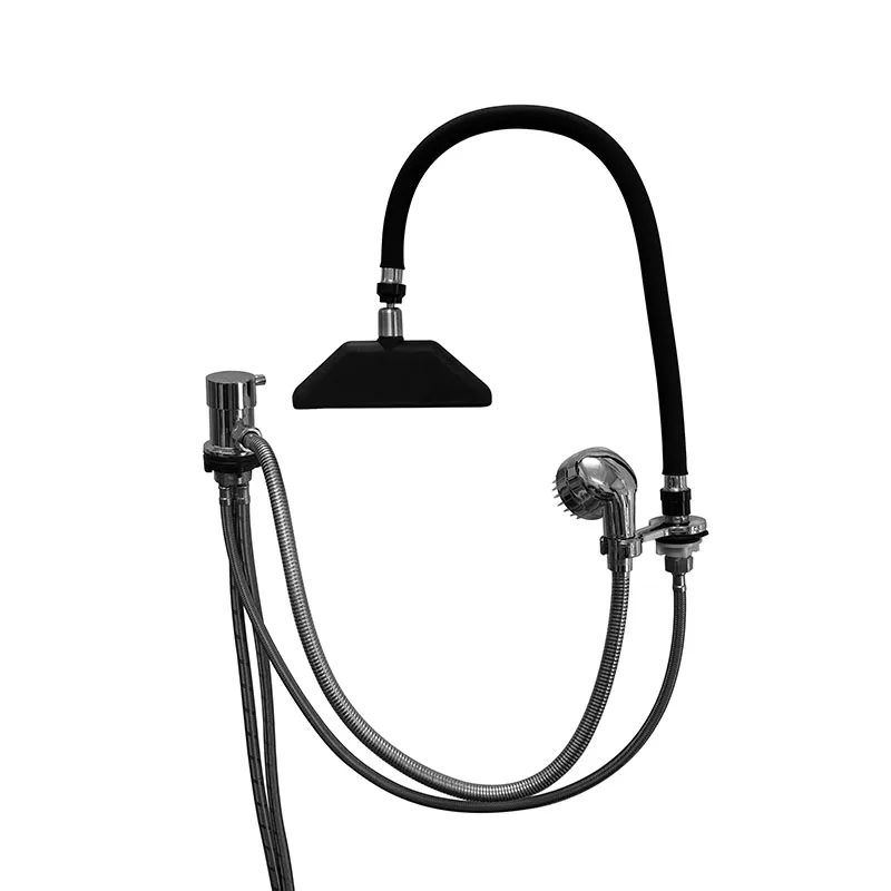 Hair shop shampoo bed special four-way switch multi-functional flushing bed shower head universal setting tube