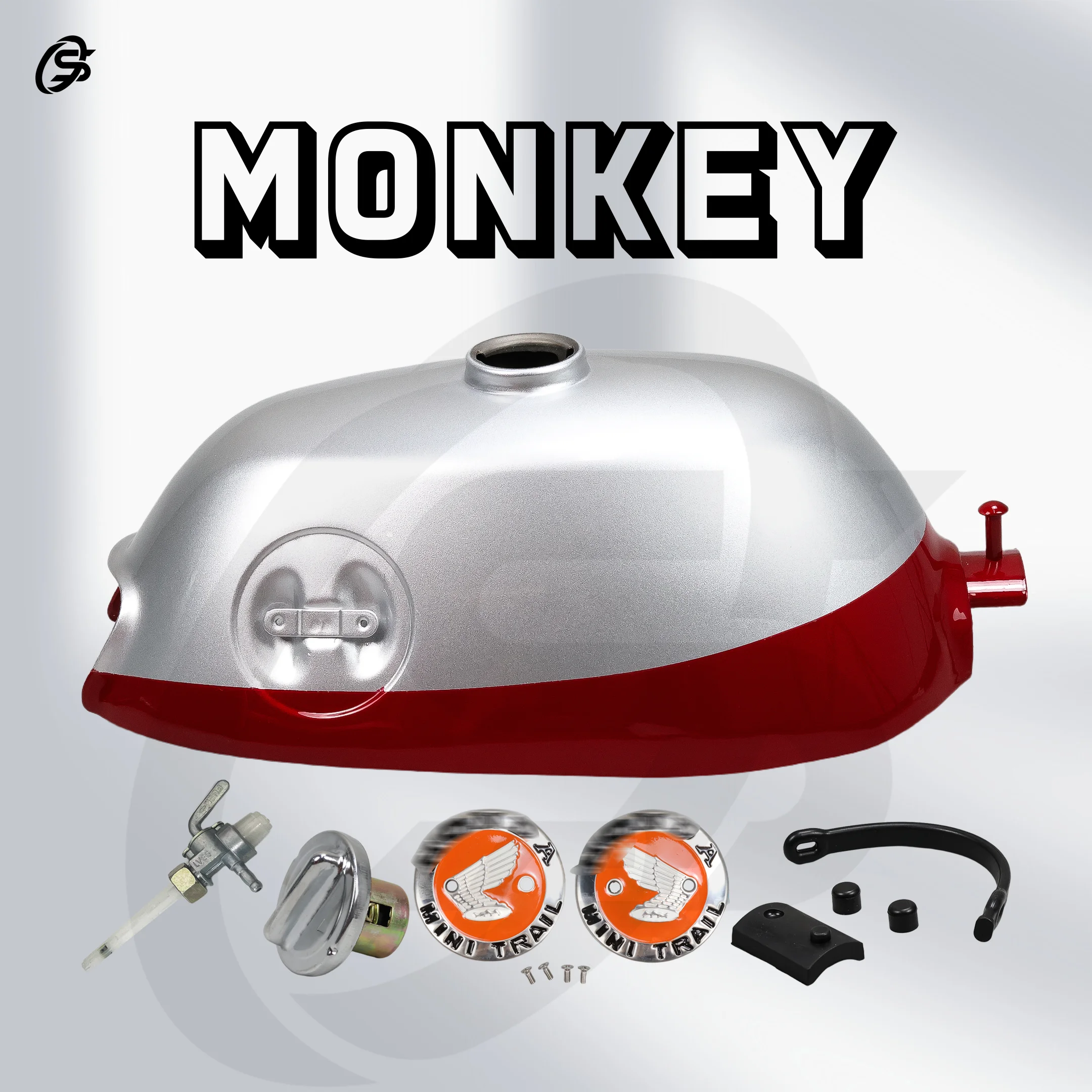 Z50 K0 K1 Red Silver Fuel Tank Kit Z50 Monkey Gas Tank Set Motorcycles Parts Z50 Accessories