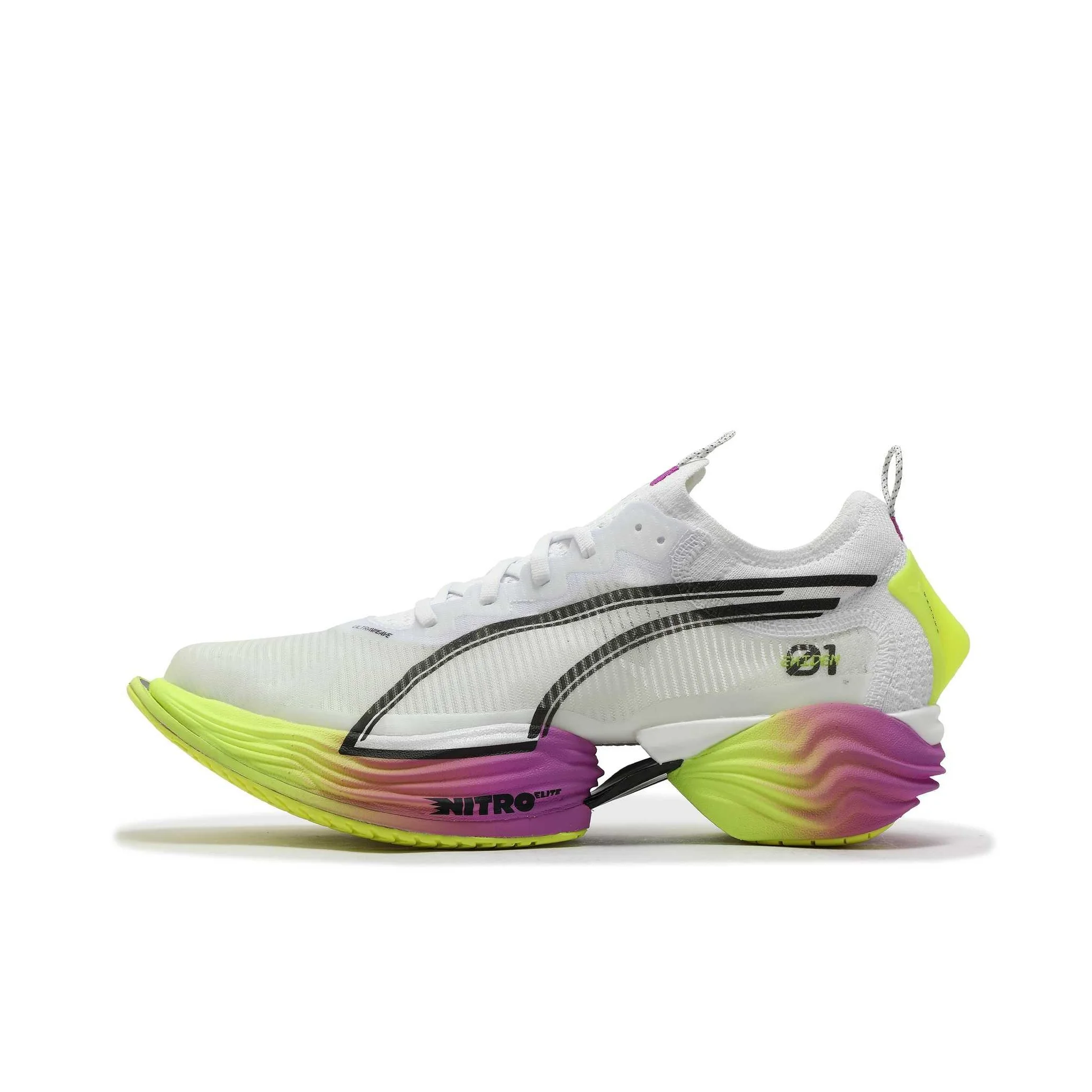 PUMA Comfortable Low top Casual Shoes Men's White Yellow 311904-01