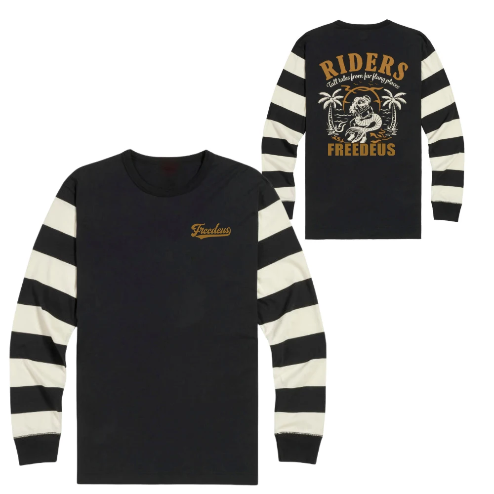 2025 3D Printed Freedeus Off-road Motorcycle Long Sleeve T-shirt  Mountain Bike Rriding Suit Men's Quick Dry Comfortable Clothes