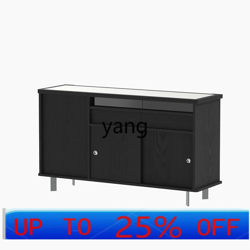 

LMMlight luxury rock slab dining side cabinet integrated kitchen and dining room locker against the wall