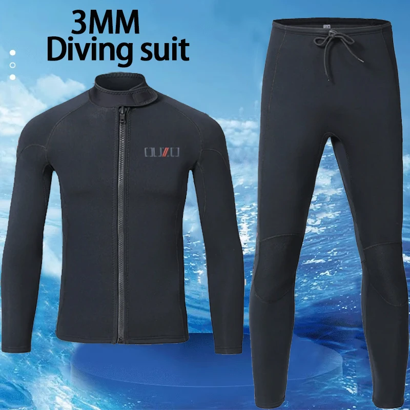 

3MM Short Sleeve Wetsuit Couple Snorkeling Suit Sun Protective For Scuba Diving Surfing Swimming Swimsuit Men Women Diving Suit