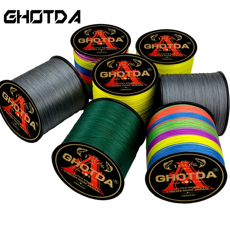 Wear-resistant Anti-bite 12 Strands Braided Fishing Line Super Strong 25/30/39/50/65/77/92/120LB 100-500M Multifilament PE Wire