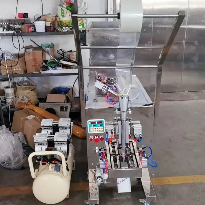 Chilli Sauce Honey Toothpaste Vertical Weighing Filling Sealing Automatic Paste Pouch Packaging Machine