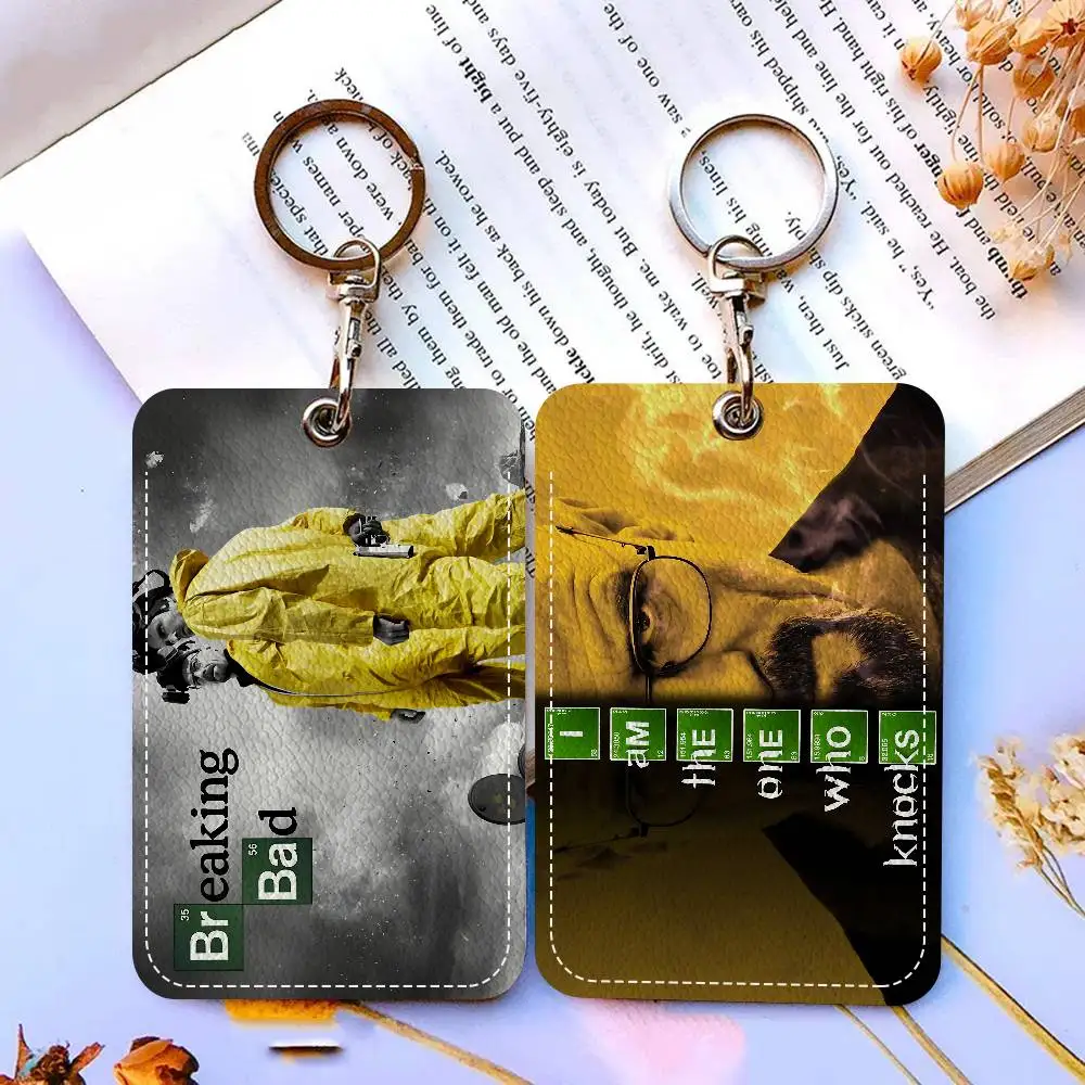 

Классический держатель для карт в стиле сериала Breaking Bad из полиуретана с брелоком — представительская защита для банковских карт и проездных на метро