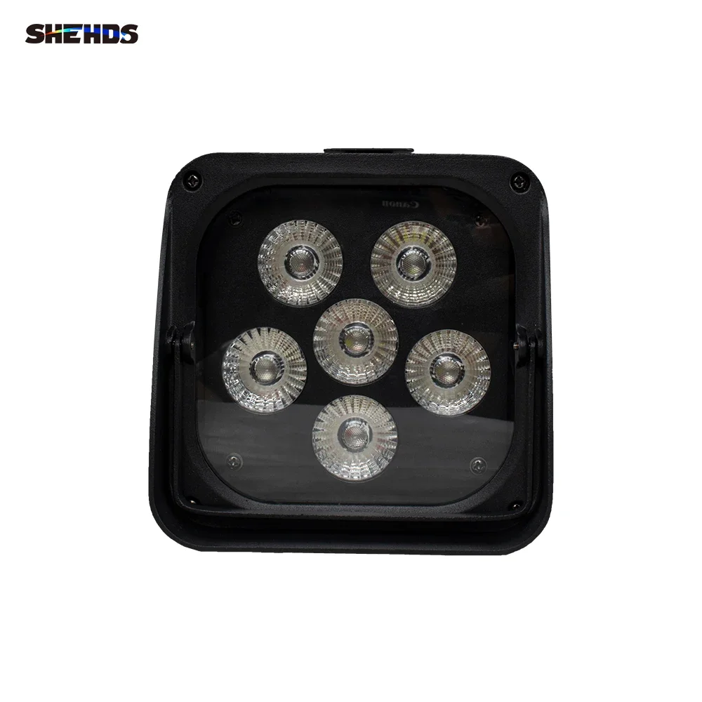 SHEHDS 4pcs 6x18w RGBWAUV LED Battery Par Wireless DMX512 Phone WIFE Wash Wall Light For Party Disco Christmas Lights Audience