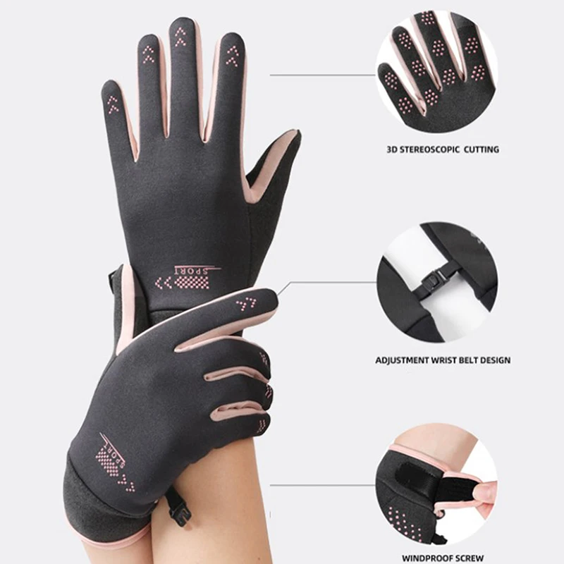 

**Motorcycle Gloves Protective Gear Racing Gloves Anti-slip Waterproof Windproof Touchscreen Winter Warm Full Finger Gloves
