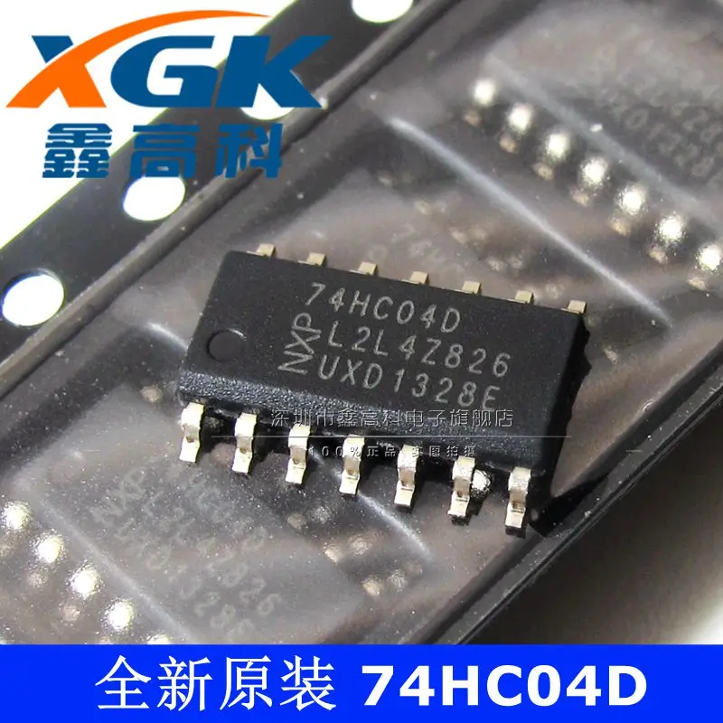 Free shipping   74HC04D 74HC04D  SOP14     10PCS