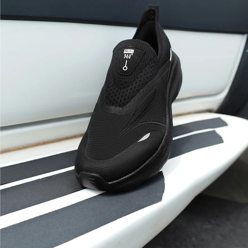 361 Degrees Fierce Men Sports Shoes Daily Versatile Casual Easy Slip-on Lightweight Breathable Rebound Male Sneakers 672432232F