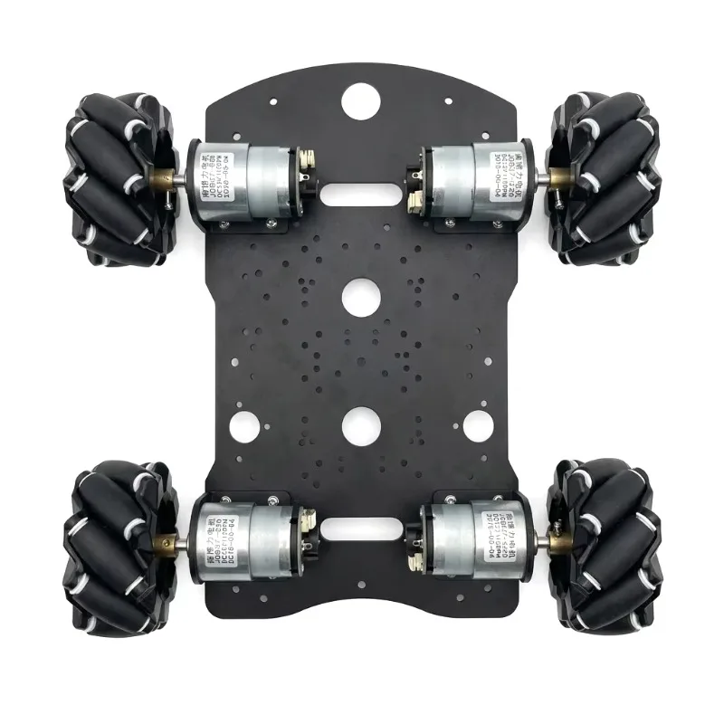 【Industrial】15Kg Load 4WD 97mm Mecanum Wheel Robot Car With DC 12V Encoder Motor For Arduino Raspberry Pi ROS Robot Arm Chassis