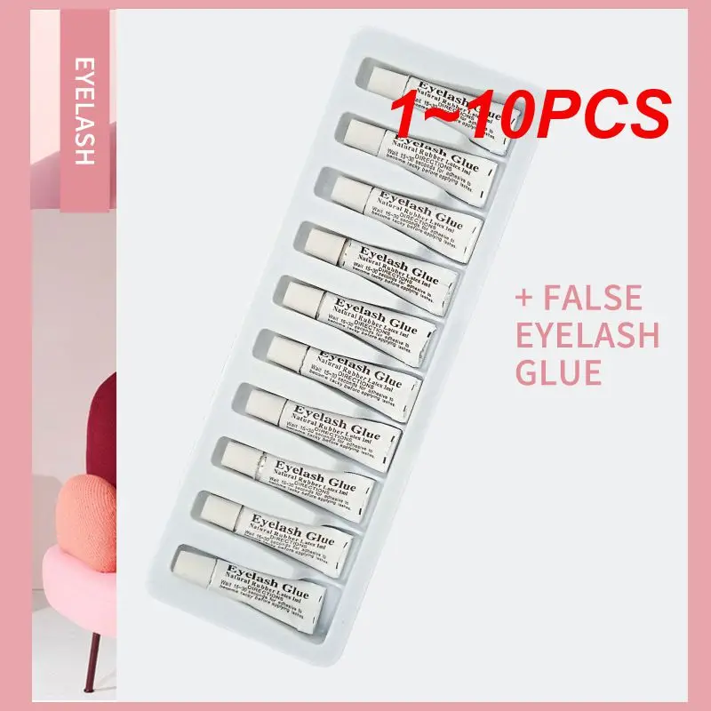 Lot de 1 à 10 Colle à Faux Cils, Transparent, Blanc, Multifonctionnel, Étanche, Longue Durée, Accessoires Cosmétique