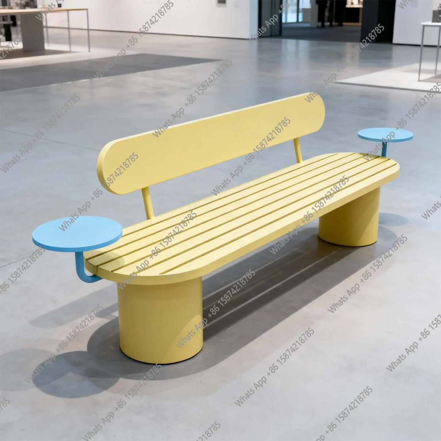 A63 Outdoor Park Chair Commercial Street Bench Simple Courtyard Scenic Creative Shopping Mall Rest Square Chair