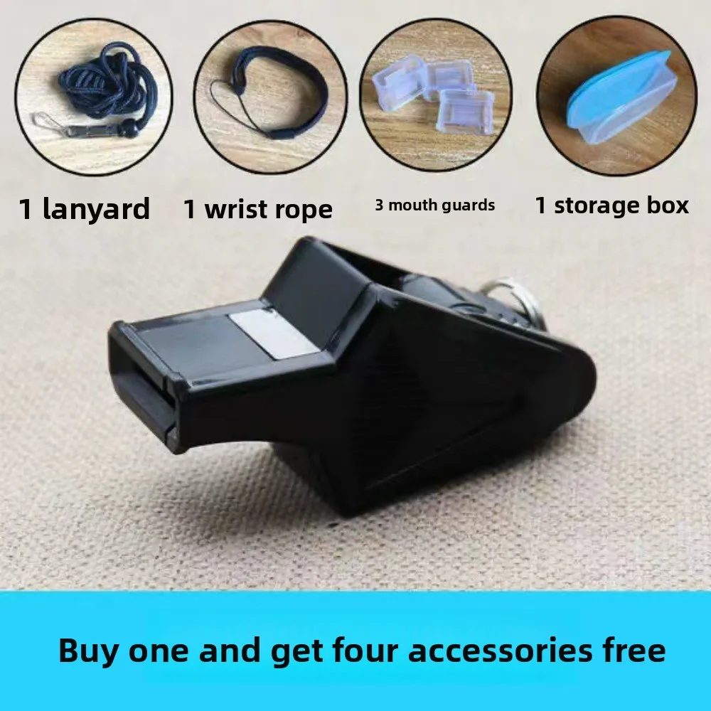 صفارة الحكم المطورة عالية الملعب لمعلمي البولي ايثيلين كرة السلة/كرة القدم/الكرة الطائرة مباريات الرياضة في الهواء الطلق المنقذة للحياة والسباحة