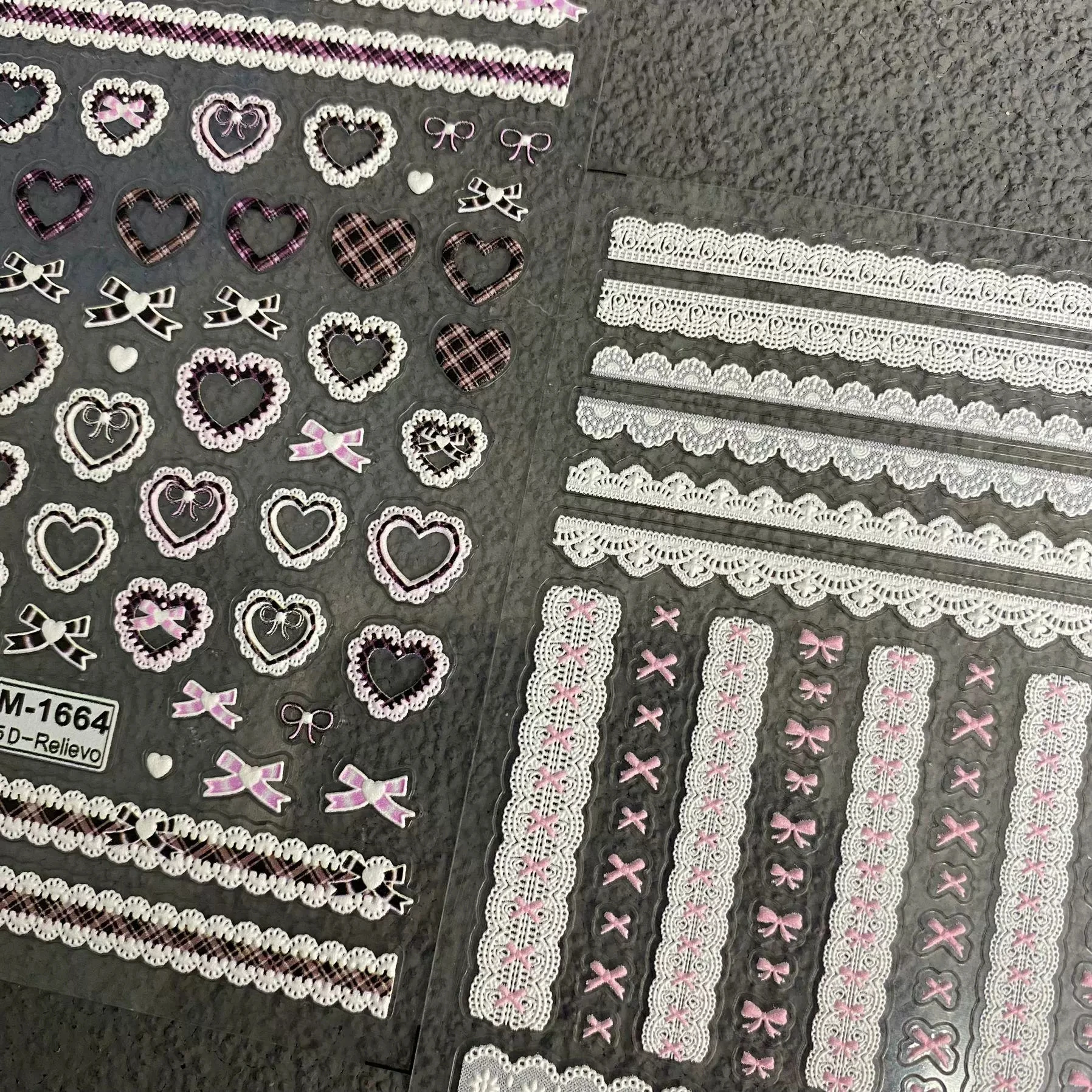 MINKYS New Arrival 3pcs/pack Kpop Toploader Decorative Stickers Nail Sticker Set Stationery