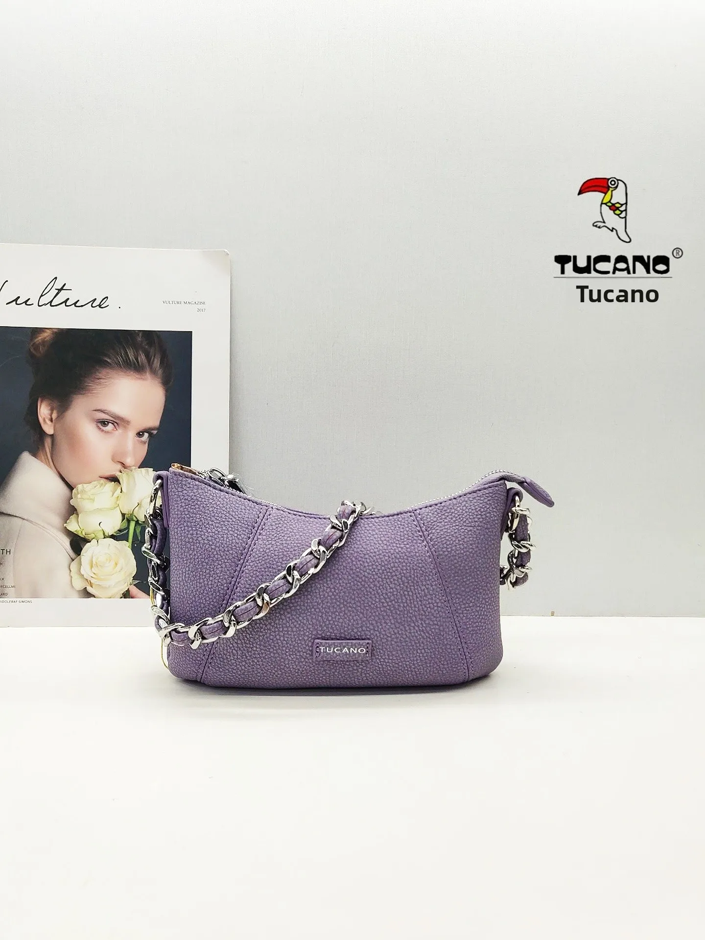 tucano-2026-fashionable-chic-chain-crossbody-bag-underarm-bag-k1761-casual-simple-style-detachable-shoulder-strap-soft-pu-lea