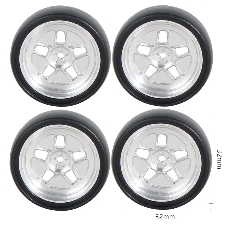 VOOR A86 LD1801 LD1802 LD1803 LD1804 A01 A02 Metalen 32mm RC Hard Drift Wiel Harde Band 1/18 RC Auto upgrade Onderdelen