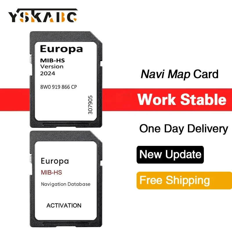 

Для Audi 2015-2020 A S RS Q SQ RSQ Обновление автомобиля 2024 Обновление 16 ГБ Карты ЕС Великобритании Sat Navigation 8W0 919 866 CP OEM SD Карта активации