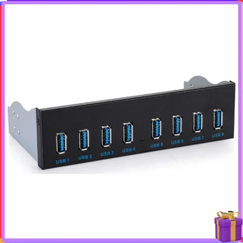 

Advanced 8 Port USB3 5.25 USB 3.0 Front Panel Hub, Multipurpose USB Splitter, USB-HUB For PC;
