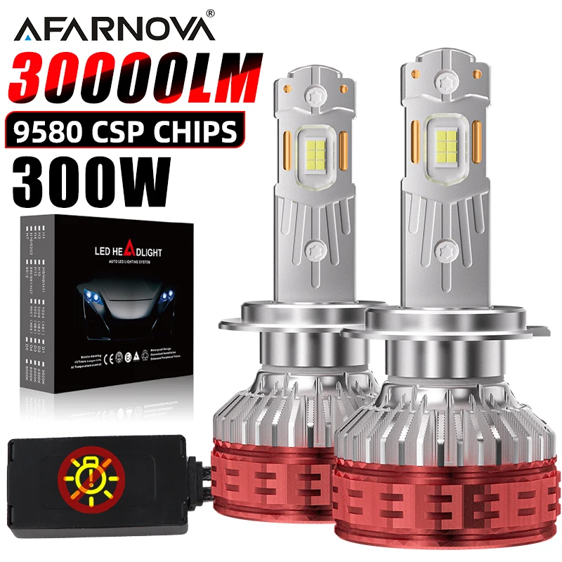 

300 Вт H7 H8 H9 H11 Светодиодная автомобильная фара Canbus Противотуманные фары Plug and Play 9006 HB4 9005 HB3 9012 Hir2 Светодиодные автомобильные лампы 6000K 12V