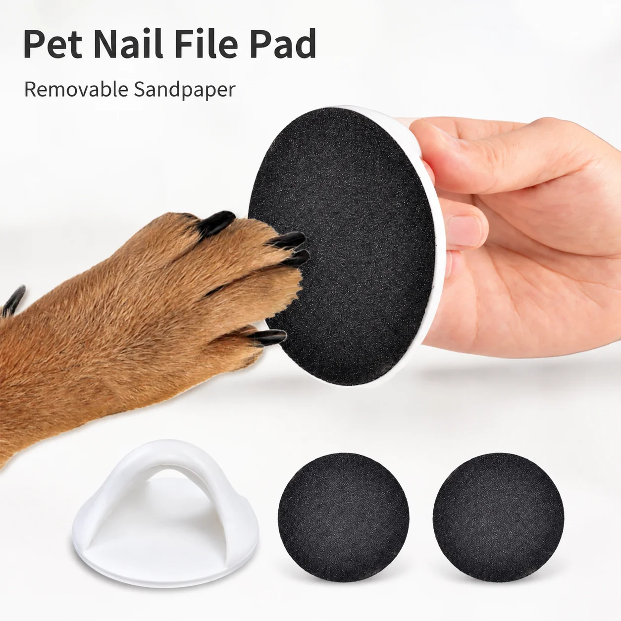 Professional Cat Nail Scratch Board Portable Handheld Nail Smoothing Dog Nail File Sandpaper Grinding Pad Dog Nail Grinder