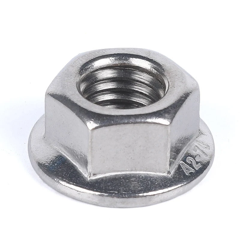 Stainless steel Fine thread Flange nut M6~M16 Lock nut DIN6923