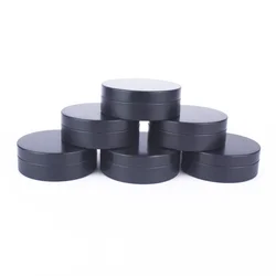 10Pcs 100ml Empty Storage Tin Jars Aluminium Cosmetic Tin Box Black DIY Cosmetic Box Tea Jar Wax Boxes Candy Jar For Wedding