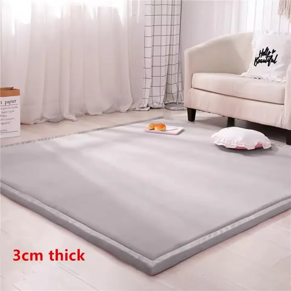 3CM Thick Baby Play Mat Padded Foam Crawling Rug for Kids Playroom Nursery Living Room Soft Floor Mat Baby Activity Rug