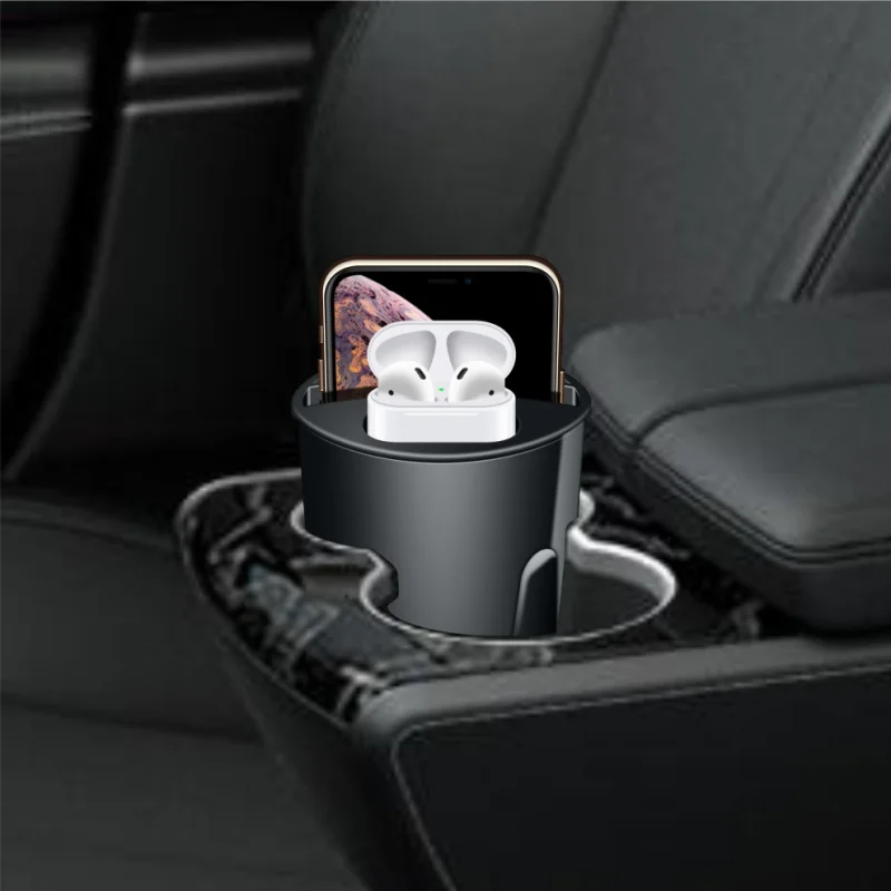 Soporte inalámbrico para coche con salida USB, 10W, Qi, inalámbrico