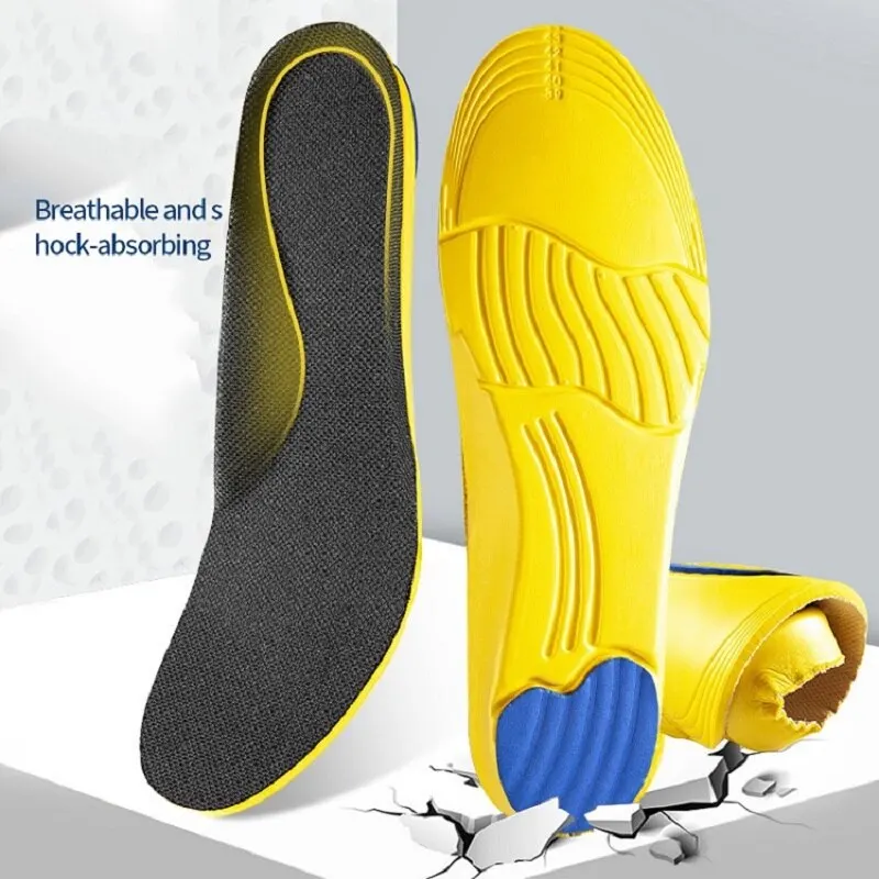 Sport Insoles for Men Women Shoe Inserts Pad Soft Breathable Sneakers Running Silicone Gel Cushion Orthopedic Care EVA Insoles