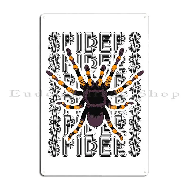 Retro Spider Owner Pet Tarantula Spider Jrrts Metal Sign Rusty Plaques Wall Plaque Print Painting Tin Sign Poster