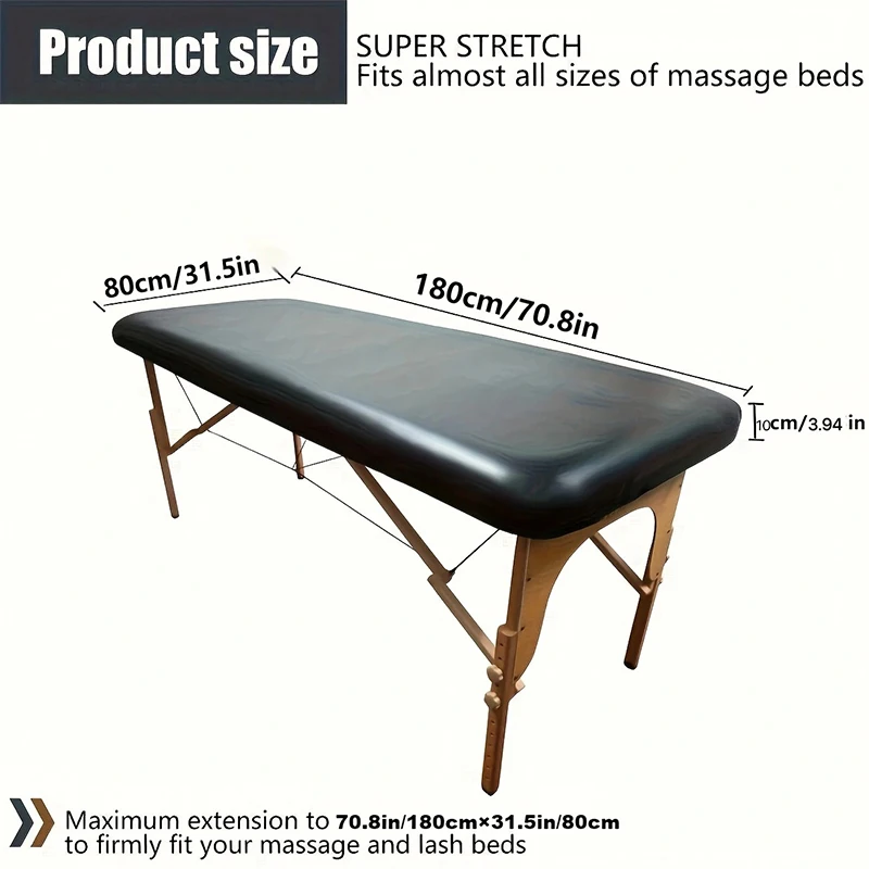 PU Leather Fitted Mat Massage Bed Cover Replacement Sheet For Beauty Spa Salon Professional Nursing Massage Table Protector﻿