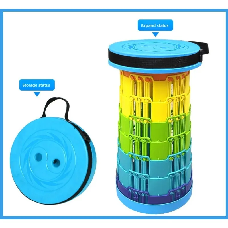 Hot-selling folding stools, portable telescopic stools, queuing fishing stools, outdoor camping and travel portable chairs image 6