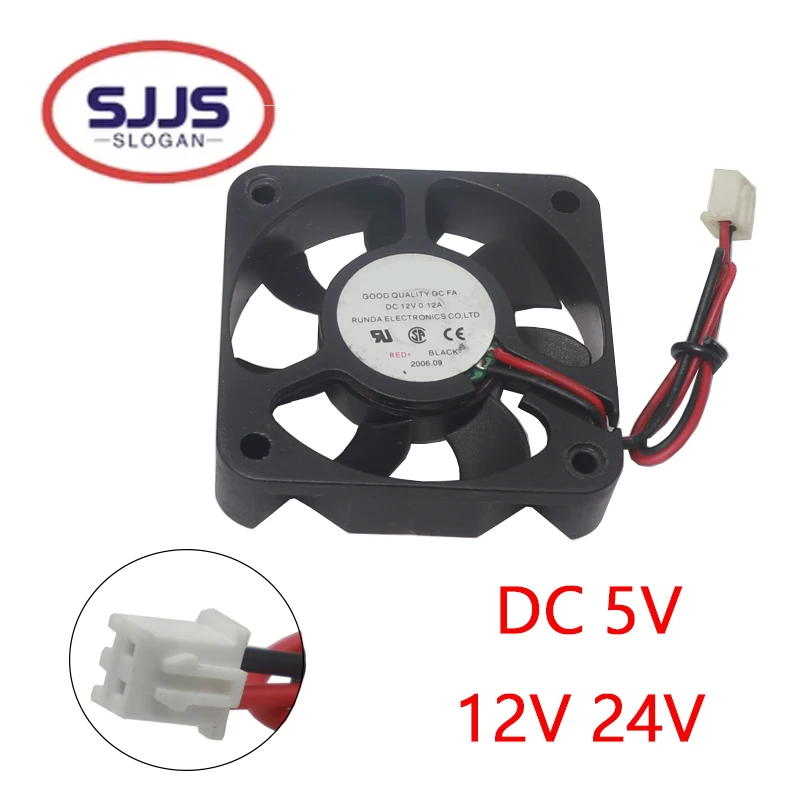 25/30/40/50mm RC Fan 5-24V DC Heat Sink High Wind Rapid Cooling Max 16380RPM 30/60/120/150A ESC 36/42mm 3650 Motor Car Parts