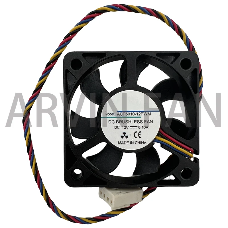 

ACP5010-12PWM 5cm 50mm Fan 50x50x10mm 5010 DC12V 0.10A 4pin Cooling Fan For The CPU Of The North And South Bridge Of The Chassis