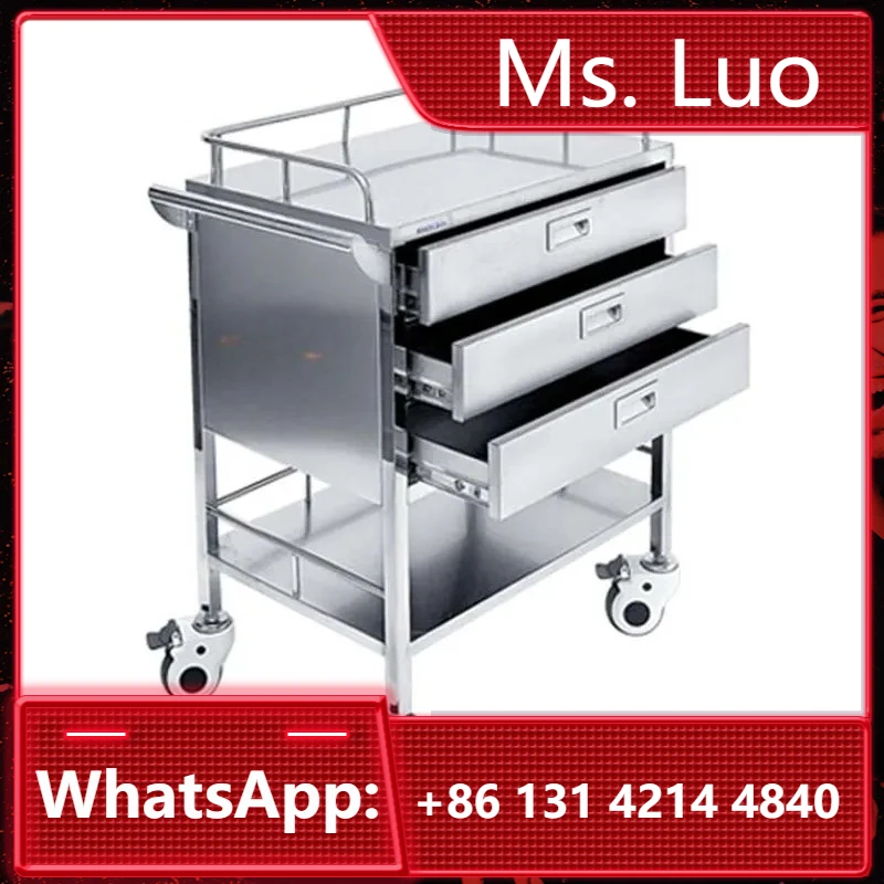 

Медицинская больничная повязка из нержавеющей стали Медицинская тележка с выдвижными ящиками