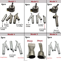 4pcs Speed Welding Nozzles For  PVC Plastic Hot Heat Air Gun 5mm Weld Tip Titanium Alloy Y Type 5mm/8mm For Plastic Viny