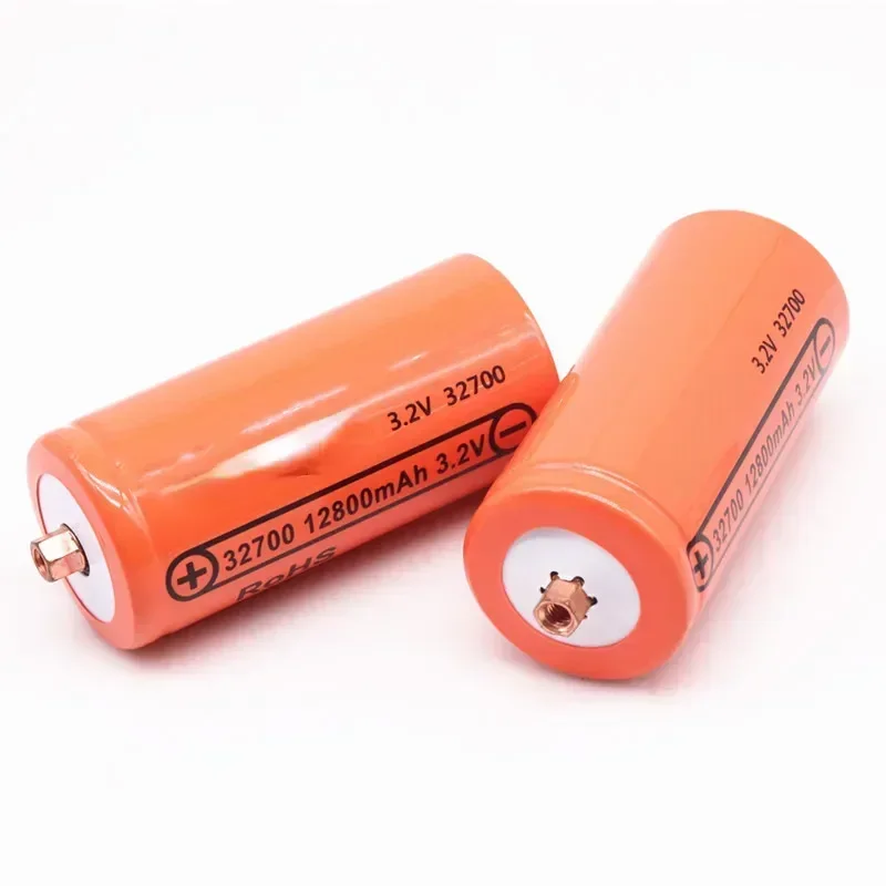 100% Original 32700 12800mAh 3.2V Lifepo4 Rechargeable Battery Professional Lithium Iron Phosphate Power Battery with Screw