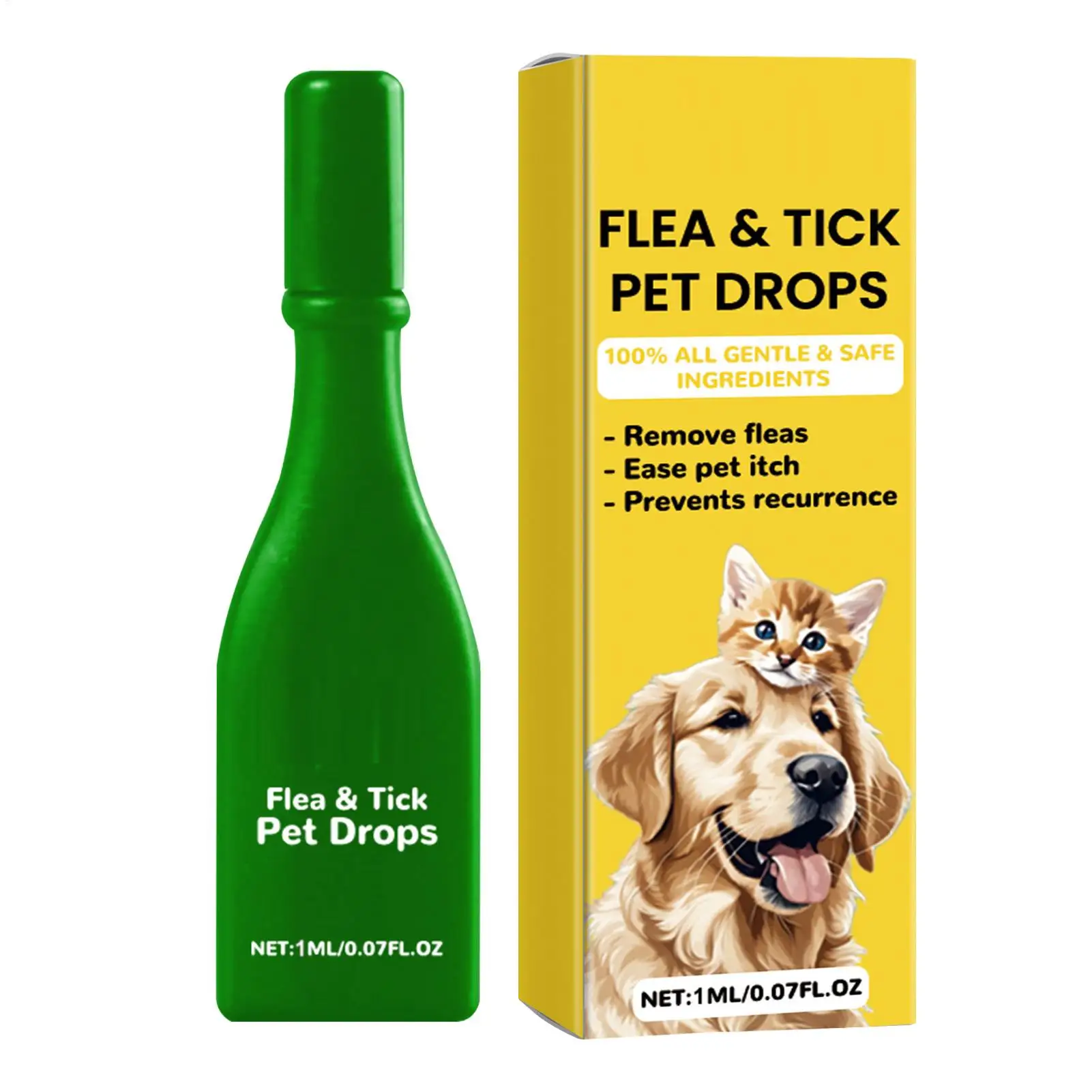 Pet Tick Spray 50ml External Grooming Drops Removal Tool Skin Itch Relief Long Lasting Liquid Cleaning Supplies For Cats Dog