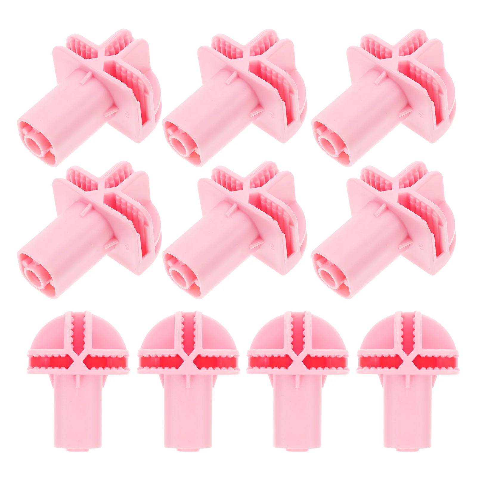10 Pcs Cat Cage Caster Accessories ABS Materials Easy Installation Rolling Wheels Adapters Semicircle Bird