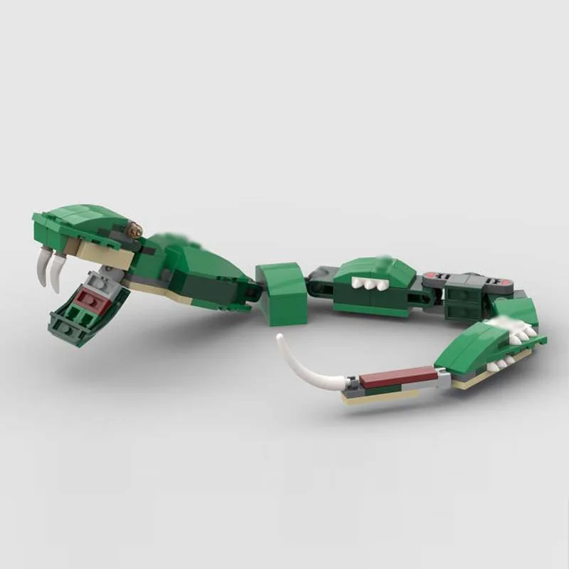 Creators Animal Series Model MOC Building Bricks Legless Reptile Modular Technology Gifts Holiday Assemble Children Toys Suit