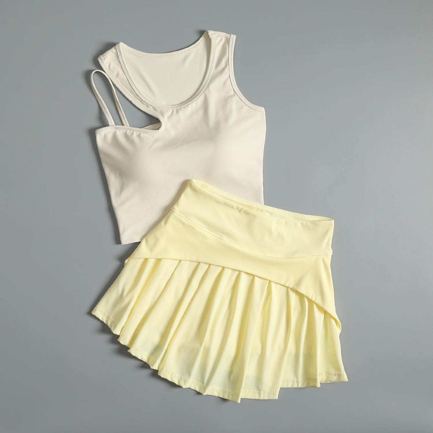 Traje deportivo de bádminton para mujer en verano entrenamiento de gimnasia sujetador de secado rápido Falda corta moda y hermosa yoga mañana