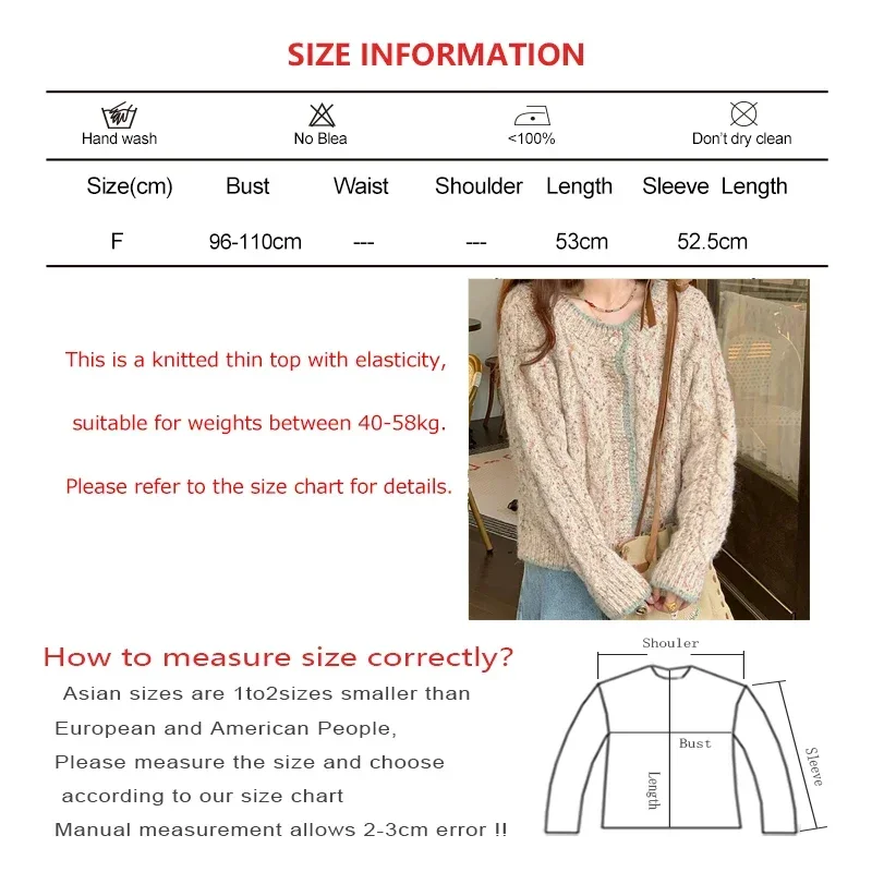 Women Sweet Single-breasted Sweater Coat Casual Fall O-Neck Warm Cardigan Sweater Thickened Winter Vintage Knit Sweater Outwear