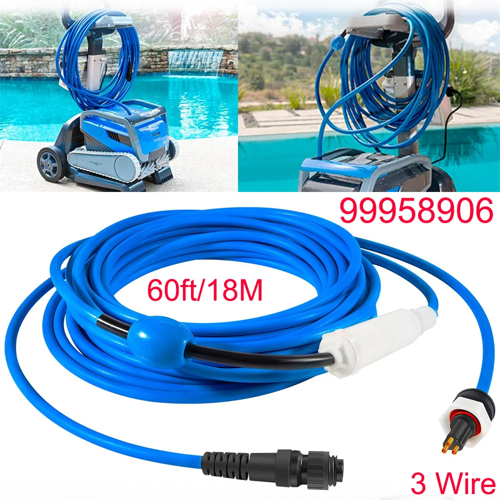 99958906-DIY Cable Swivel for Dolphin Robotic Pool Cleaners Active 30, 30i, 40, S300i, S400, T45, T55i for Wi-Fi/Bluetooth 18M