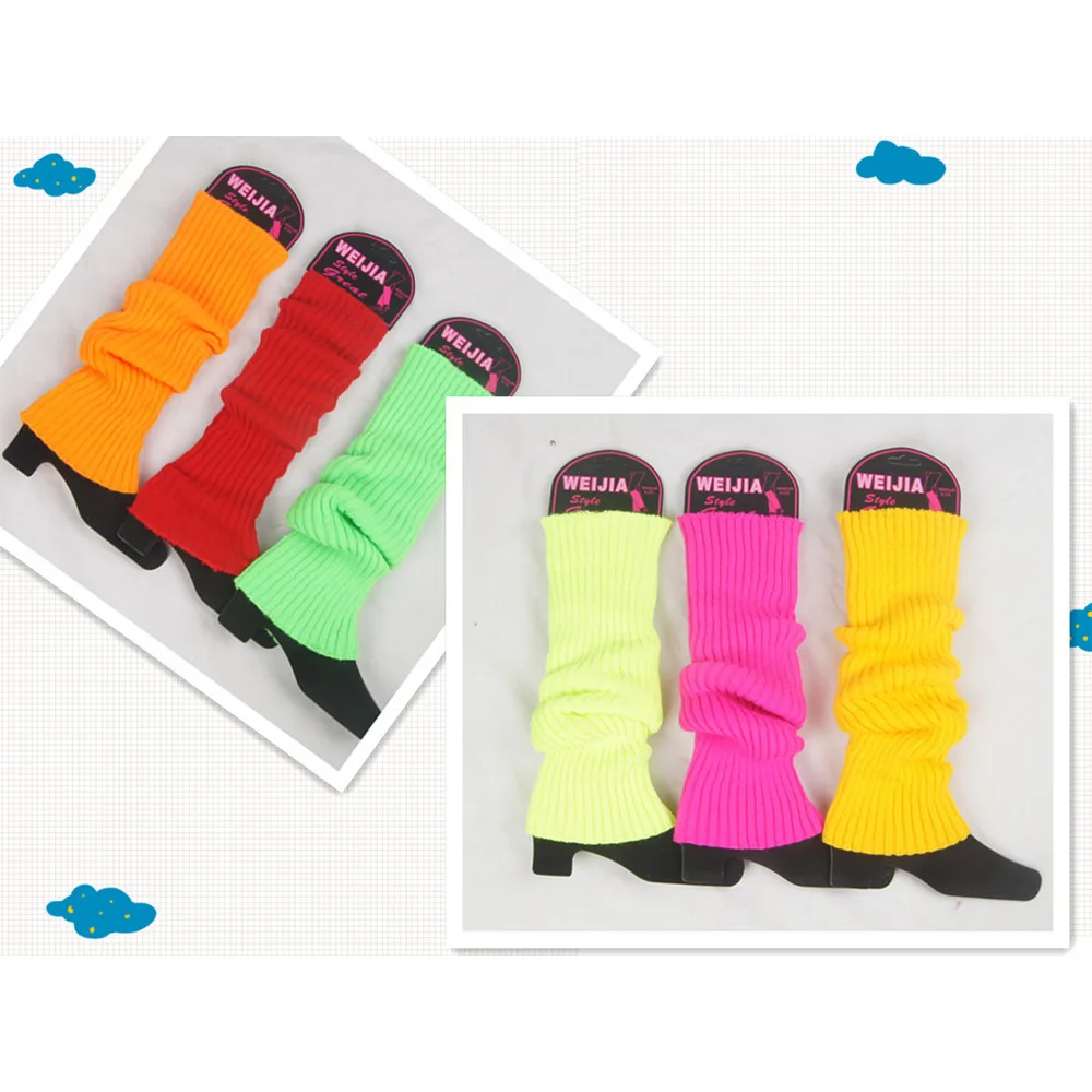 Imagen 3: Calentadores de piernas cálidos para mujer, calcetines largos de lana, lindos calentadores de piernas, medias de punto para dama, cubiertas de pies con personalidad, Invierno