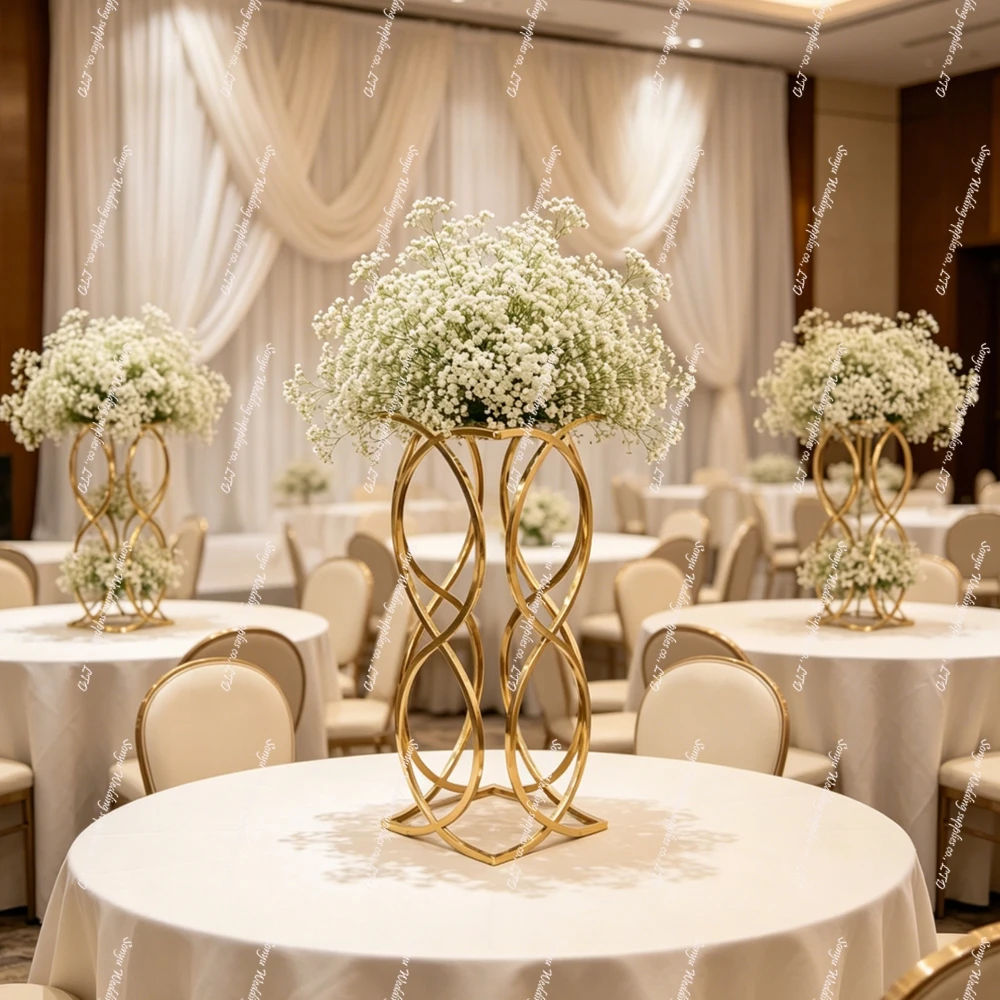5pcs 80cm/90cm/100cm Wedding  Props Metal Chandelier Stand centerpieces Candelabra Arch Stand for Wedding Event Party Decor